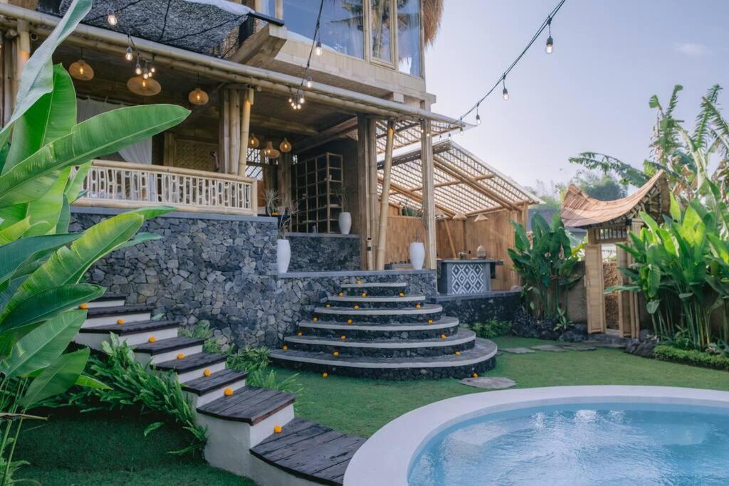 Makerti Bali~Bamboo House Villa Selat Bagian luar foto