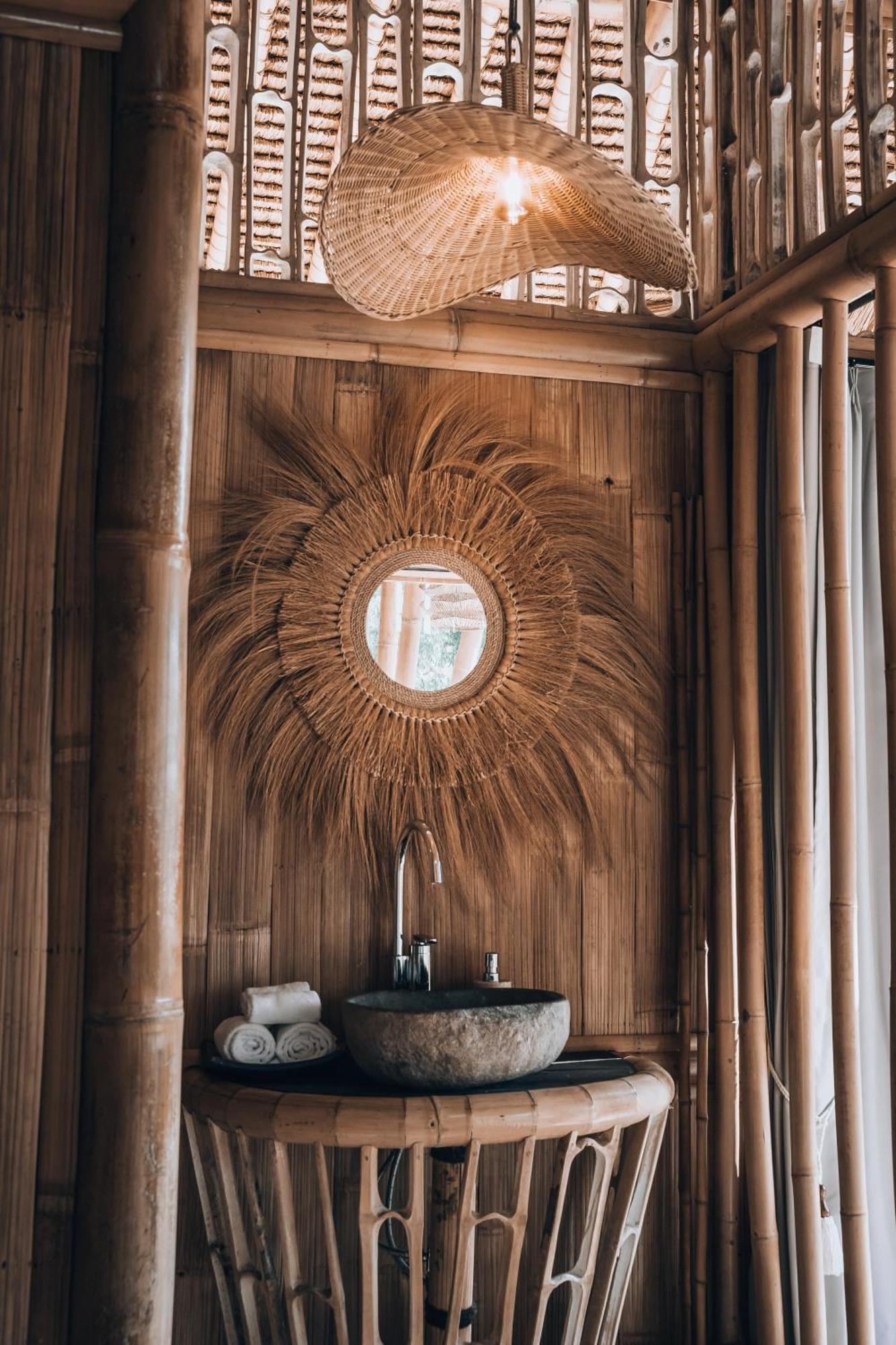 Makerti Bali~Bamboo House Villa Selat Bagian luar foto