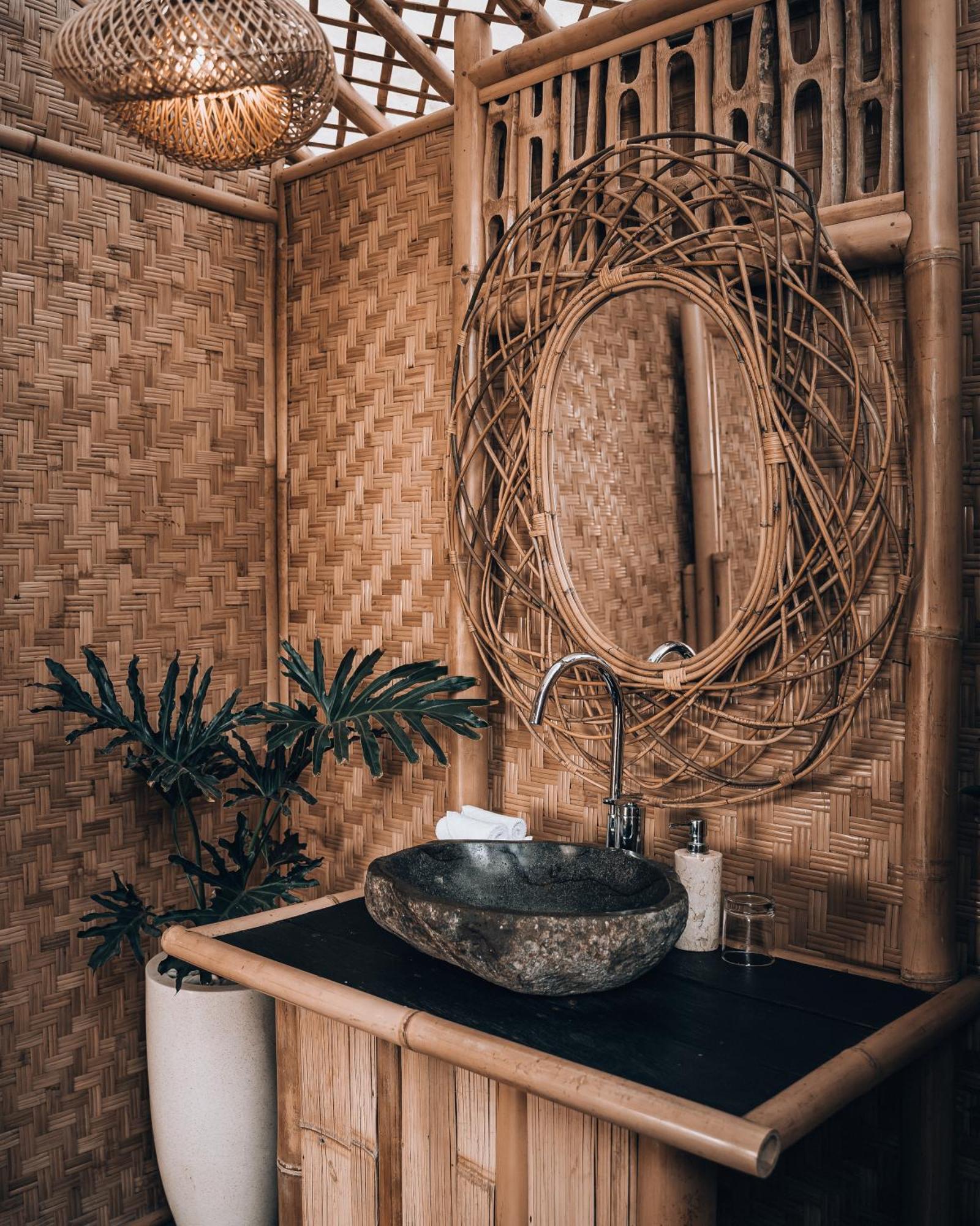 Makerti Bali~Bamboo House Villa Selat Bagian luar foto
