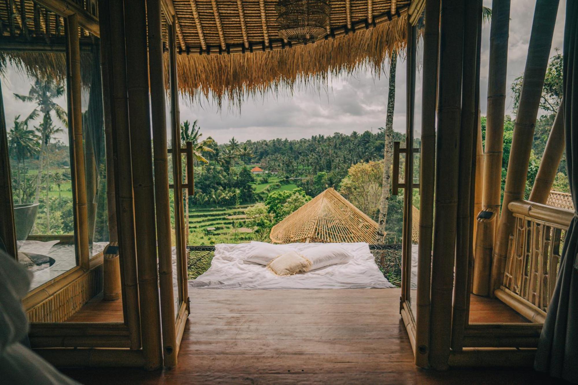 Makerti Bali~Bamboo House Villa Selat Bagian luar foto